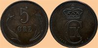 5 øre 1882 i kv. 1+ - 01