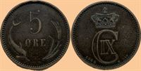 5 øre 1904 i kv. 1+