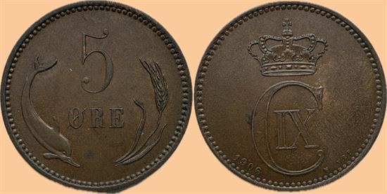 5 øre 1906 i kv. 01