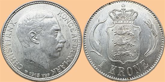 1 kr. 1915 i kv. 0