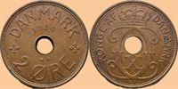 2 øre 1936 i kv. 0 - miniplet på M