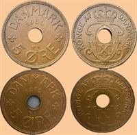 5 øre 1939 og 1940 i kv. 0