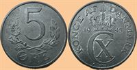 5 øre 1943 i kv. 01