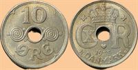 10 øre 1933 i kv. 1+