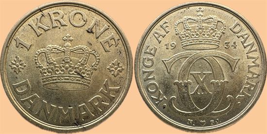 1 kr. 1934 i kv. 01