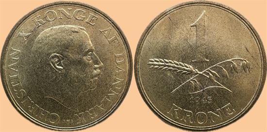 1 kr. 1943 i kv. 0