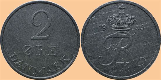 2 øre 1956 i kv. 0
