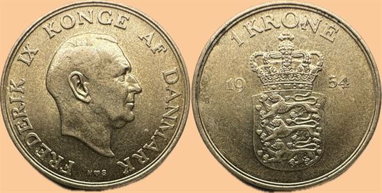 1 kr. 1954 i kv. 01 - 0