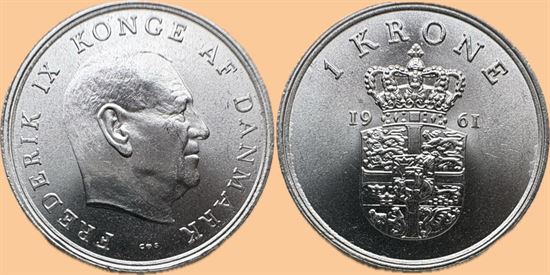 1 kr. 1961 i kv. 0
