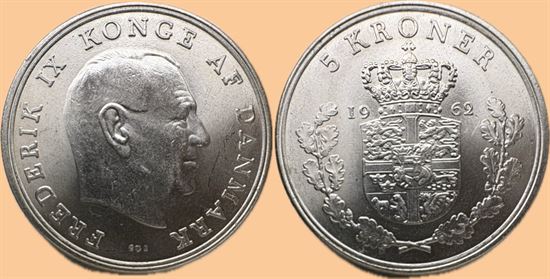 5 kr. 1962 i kv. 0