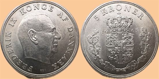 5 kr. 1963 i kv. 01 - 0