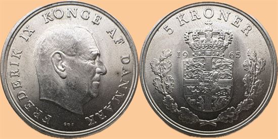 5 kr. 1965 i kv. 0