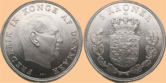 5 kr. 1969 i kv. 0
