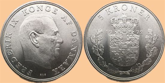5 kr. 1972 i kv. 0