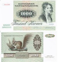 Seddel: 1000 kr. 1981 C1812C i kv. 01 - 0