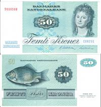 Seddel: 50 kr. 1982 C0821E i kv. 01 - 0