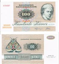 Seddel: 100 kr. 1972 A2721H i kv. 1+ - 01