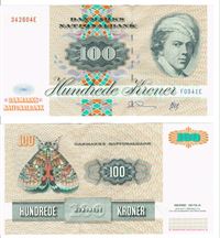 Seddel: 100 kr. 1994 F0941E i kv. 01 - 0