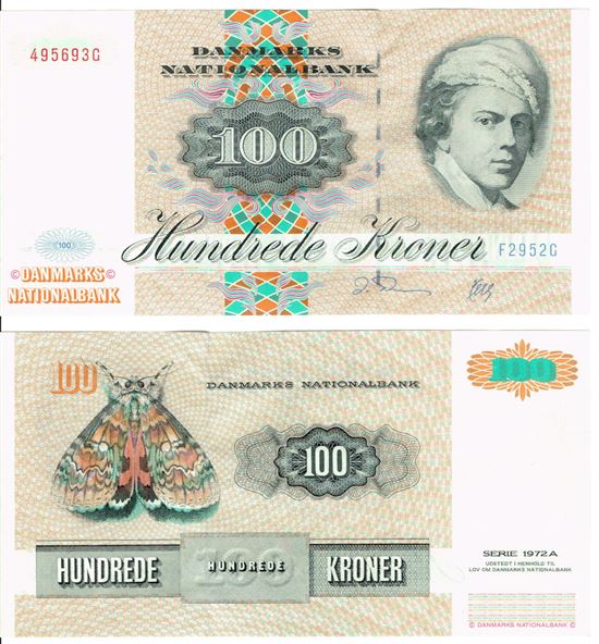 Seddel: 100 kr. 1995 F2952G i kv. 0