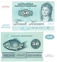 Seddel: 50 kr. 1992 C7921K i kv. 01 - 0