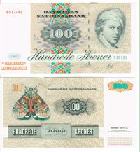 Seddel: 100 kr. 1995 F1952L i kv. 0