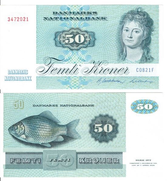 Seddel: 50 kr. 1982 C0821F i kv. 0