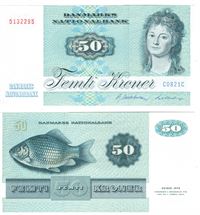 Seddel: 50 kr. 1982 C0821C i kv. 01 - 0