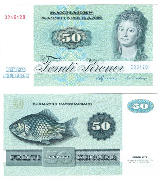 Seddel: 50 kr. 1984 C3842D i kv. 01 - 0