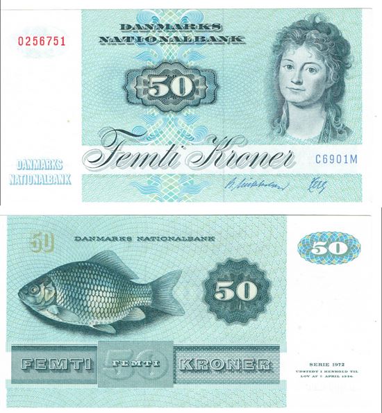 Seddel: 50 kr. 1990 C6901M i kv. 01 - 0