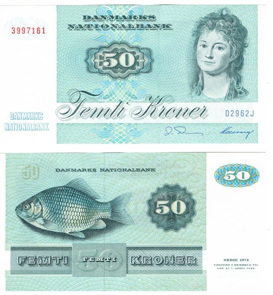 Seddel: 50 kr. 1996 D2962J i kv. 0