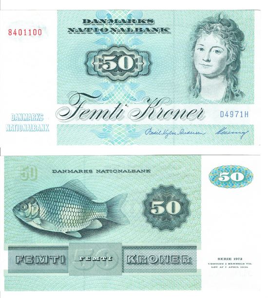 Seddel: 50 kr. 1997 D4971H i kv. 0