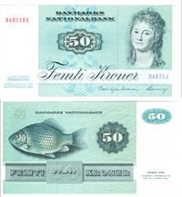 Seddel: 50 kr. 1997 D4971J i kv. 0