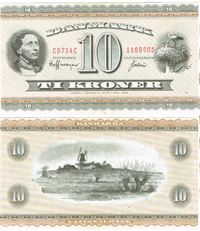 Seddel: 10 kr. 1973 C9734C i kv. 01 - 0